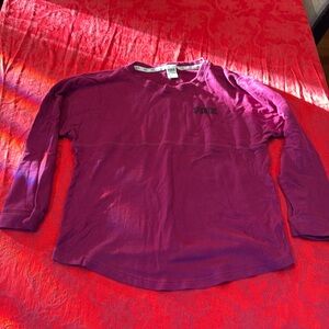 Love pink Victoria’s Secret sweatshirt size large color plum